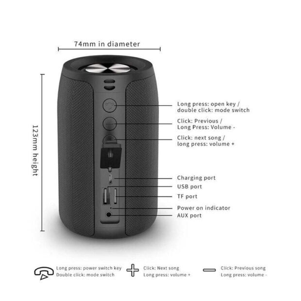 Zealot S32 Portable Bluetooth Speaker