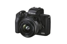 canon eos m50 mark ii aps c camera front black Canon EOS M50 Mark II