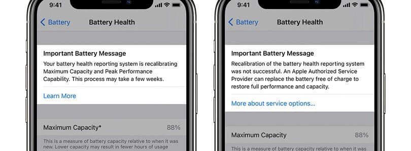 iOS 14.5 با کالیبراسیون مجدد باتری