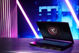 msi gl66 pulse 2021 laptop front view desk MSI Creator Z16