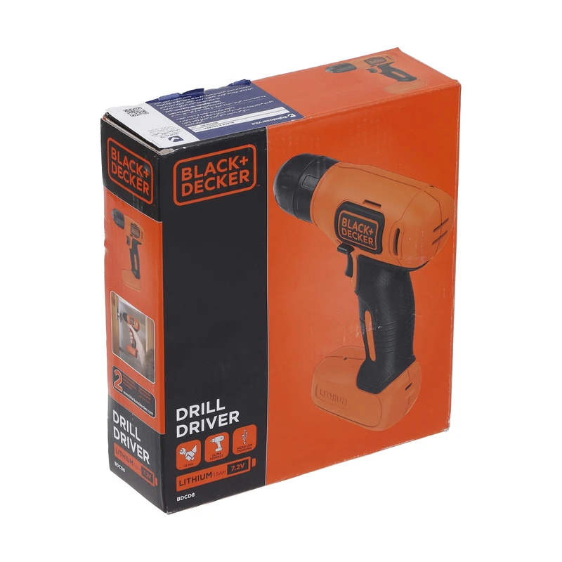 BDCD8 B5 05 دریل پیچ گوشتی شارژی بلک اند دکر مدل BDCD8-B5